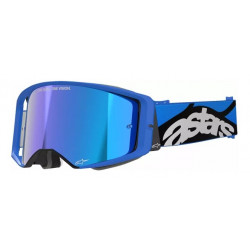 Μάσκα μηχανής motocross ALPINESTARS SUPERTECH STREAM BLUE MIRROR