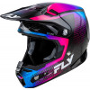 Κράνος motocross FLY RACING Formula S Carbon Protocol-Black Carbon/Blue/Pink 2025