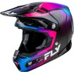 Κράνος motocross FLY RACING Formula S Carbon Protocol-Black Carbon/Blue/Pink 2025 thumb