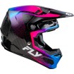 Κράνος motocross FLY RACING Formula S Carbon Protocol-Black Carbon/Blue/Pink 2025 thumb
