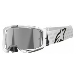 Μάσκα μηχανής motocross ALPINESTARS VISION 8 CORP WHT MIRROR-SILVER