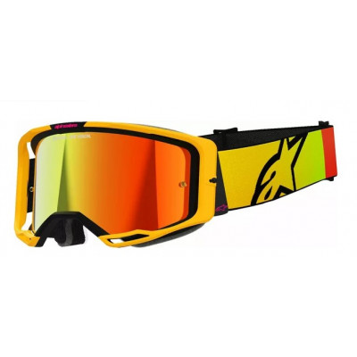 Μάσκα μηχανής motocross ALPINESTARS VISION 8 CORP YLW/PINK MIRROR-RED