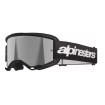 Μάσκα μηχανής motocross ALPINESTARS VISION 3 WORDMARK BLK MIRROR-SIL thumb