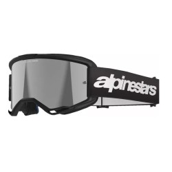 Μάσκα μηχανής motocross ALPINESTARS VISION 3 WORDMARK BLK MIRROR-SIL