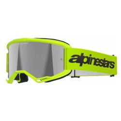 Μάσκα μηχανής motocross ALPINESTARS VISION 3 WORDMARK YLW FLUO MIRROR-SIL
