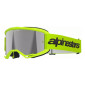 Μάσκα μηχανής motocross ALPINESTARS VISION 3 WORDMARK YLW FLUO MIRROR-SIL thumb