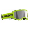 Μάσκα μηχανής motocross ALPINESTARS VISION 3 WORDMARK YLW FLUO MIRROR-SIL thumb