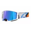 Μάσκα μηχανής motocross ALPINESTARS SUPERTECH CORP BLUE/OR MIRROR-BLUE thumb