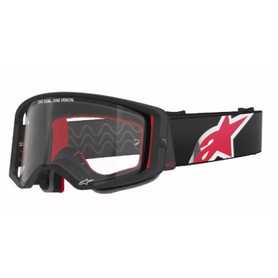 Μάσκα μηχανής motocross ALPINESTARS SUPERTECH CORP BLACK/RED CLEAR