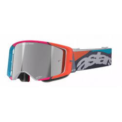 Μάσκα μηχανής motocross ALPINESTARS SUPERTECH STREAM GRAY/MULTI MIRROR-SILVER