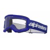 Μάσκα μηχανής motocross ALPINESTARS VISION 3 WORDMARK BLUE CLEAR