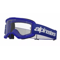 Μάσκα μηχανής motocross ALPINESTARS VISION 3 WORDMARK BLUE CLEAR