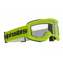 Μάσκα μηχανής motocross ALPINESTARS VISION 3 WORDMARK YLW CLEAR