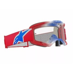 Μάσκα μηχανής motocross ALPINESTARS VISION 5 CORP RED/WT/BL CLEAR
