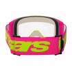 Μάσκα μηχανής motocross ALPINESTARS VISION 5 WORDMARK PINK/YLW CLEAR thumb