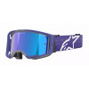 Μάσκα μηχανής motocross ALPINESTARS VISION 8 CORP PURPLE MIRROR-BLUE
