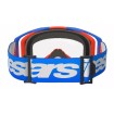 Μάσκα μηχανής motocross ALPINESTARS VISION 8 WORDMARK BLUE/OR CLEAR thumb