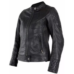 Γυναικείο δερμάτινο μπουφάν μηχανής JOHN DOE JACKET 4W ADINA LEATHER BK