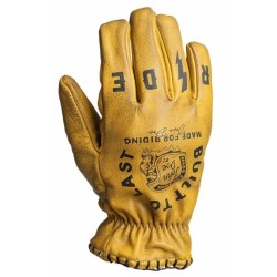 Δερμάτινα γάντια μηχανής JOHN DOE COYOTE LEATHER YELLOW/BLACK