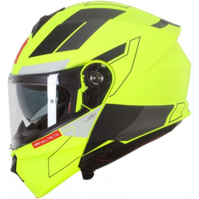 Κράνος μηχανής MT GENESIS TALO C3 GLOSS YELLOW FLUO FLIP-UP