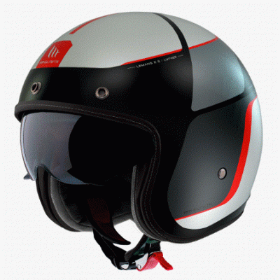 Κράνος μηχανής MT LE MANS 2 S SV LUTHER B15 MATT JET-OPEN FACE