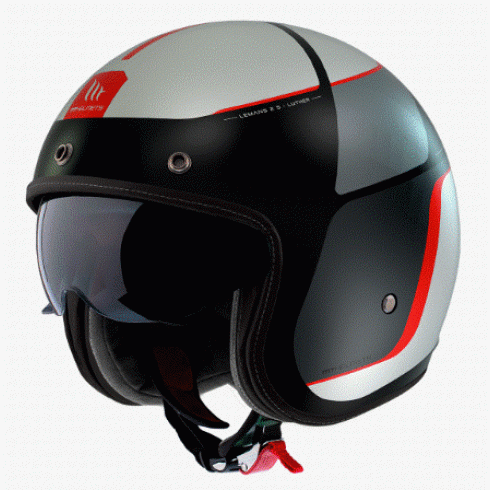 Κράνος μηχανής MT LE MANS 2 S SV LUTHER B15 MATT JET-OPEN FACE Κράνος μηχανής MT LE MANS 2 S SV LUTHER B15 MATT JET-OPEN FACE