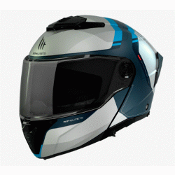 Κράνος μηχανής MT ATOM 2 SV EMALLA C17 MATT BLUE FLIP-UP Κράνος μηχανής MT ATOM 2 SV EMALLA C17 MATT BLUE FLIP-UP