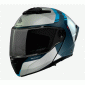 Κράνος μηχανής MT ATOM 2 SV EMALLA C17 MATT BLUE FLIP-UP thumb