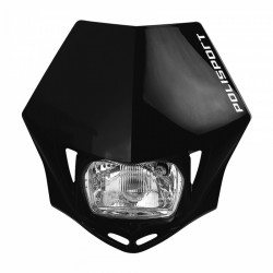Μάσκα με φανάρι εμπρός Polisport MMX - Black Μάσκα με φανάρι εμπρός Polisport MMX - Black