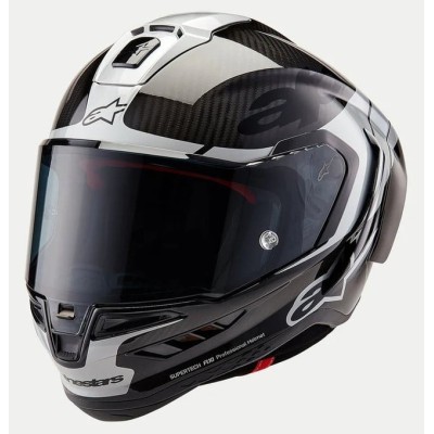 Κράνος μηχανής ALPINESTARS Supertech R10 Element Black/Carb/Silver