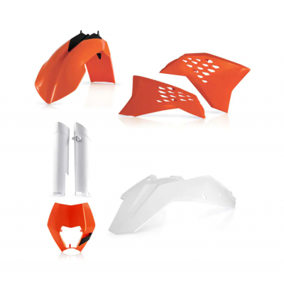 Σετ πλαστικά μοτοσυκλέτας ACERBIS για KTM EXC/EXC-F 08-11 Orange/White