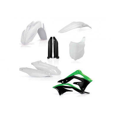 Σετ πλαστικά μοτοσυκλέτας ACERBIS για Kawasaki KX450F 13-15 White/Green Σετ πλαστικά μοτοσυκλέτας ACERBIS για Kawasaki KX450F 13-15 White/Green
