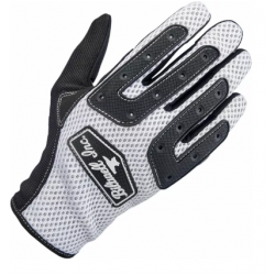 Γάντια μηχανής BILTWELL ANZAO WHT/BLK