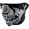 Μάσκα προσώπου αναβάτη HALF CHROME SKULL