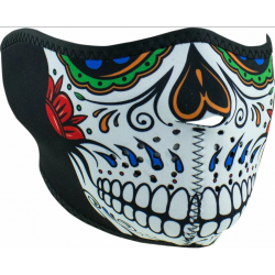 Μάσκα προσώπου αναβάτη HALF MUERTE SKULL