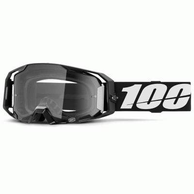 Μάσκα μηχανής motocross 100% ARMATIC BLACK CLEAR