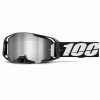 Μάσκα μηχανής motocross 100% ARMATIC BLACK MIRROR SILVER FLASH
