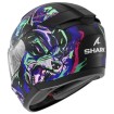 Κράνος μηχανής SHARK RIDILL 2 RAGING BEAST Blue/Violet/Pink thumb