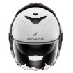 Κράνος μηχανής SHARK OXO BLANK Pearly White FLIP-UP thumb