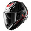 Κράνος μηχανής SHARK OXO RYDGER Black/Silver/Red FLIP-UP