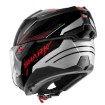 Κράνος μηχανής SHARK OXO RYDGER Black/Silver/Red FLIP-UP thumb
