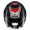 Κράνος μηχανής SHARK OXO RYDGER Black/Silver/Red FLIP-UP thumb