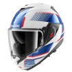 Κράνος μηχανής SHARK OXO SIKTER White/Chrome/Blue FLIP-UP thumb