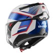 Κράνος μηχανής SHARK OXO SIKTER White/Chrome/Blue FLIP-UP thumb