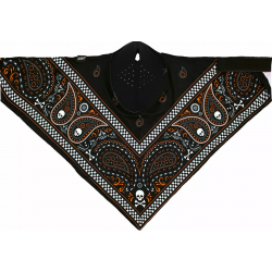 Μάσκα προσώπου αναβάτη SPORTFLEX CBAND BK/OR Μάσκα προσώπου αναβάτη SPORTFLEX CBAND BK/OR