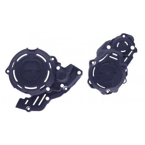 Σετ προστατευτικά καλύμματα κινητήρα μηχανής ACERBIS X-Power KTM EXC-F250/350 24-25; Husqvarna FE250/350 24-25; GasGas EC250F/350F 24-25 Blue