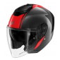 Κράνος μηχανής SHARK RS JET - OPEN FACE SKIN Carbon Red Carbon