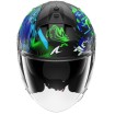 Κράνος μηχανής SHARK SKWAL JET PRANZ Mat Black/Green/Blue thumb