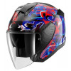Κράνος μηχανής SHARK SKWAL JET PRANZ Mat Black/Blue/Red