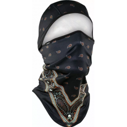 Κουκούλα προσώπου αναβάτη - μπαλακλάβα ZANheadgear SPORTFLEX CONV BK/OR BAN